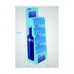 Stoc de prezentare din carton POP Up pentru băuturi, display POS pentru vin