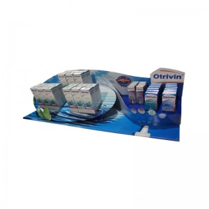 Suport atractiv pentru podea din hârtie pentru contor de carton