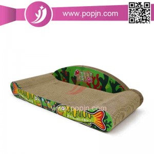 Reciclabilă Scratch Board Scratching Pad Lounge Pat ondulat Cartonez Scratcher pentru pisici